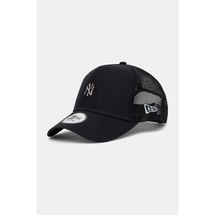 Zdjęcie New Era czapka z daszkiem METALLIC TRUCKER NEW YORK YANKEES kolor granatowy z aplikacją 60565182