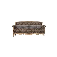 Zdjęcie Luksusowa trzy-osobowa włoska sofa z trzema poduszkami