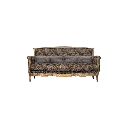 Zdjęcie Luksusowa trzy-osobowa włoska sofa z trzema poduszkami