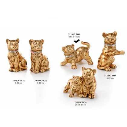 Picture Ceramic panther with raised tail - Valle d'oro Patchi