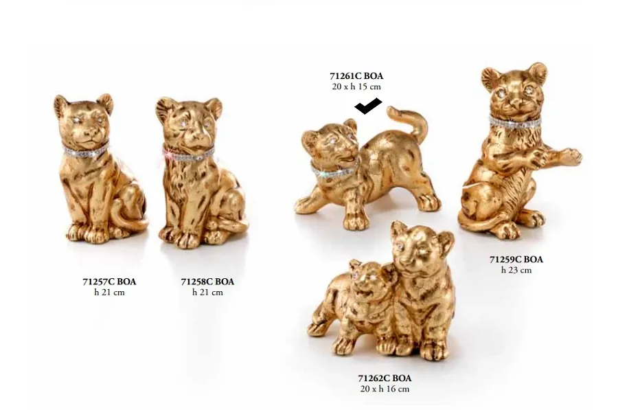 obrazek 1 Ceramiczna pantera z uniesionym ogonem - Valle d'oro Patchi