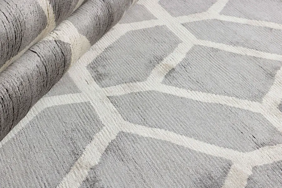 picture 4 Designer gray geometric rug - COSMOU NOUVEAU 7050