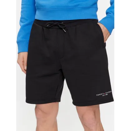 Zdjęcie Tommy Hilfiger Szorty sportowe Logo MW0MW34201 Czarny Regular Fit