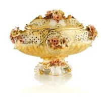 Picture Luxurious ceramic vase in baroque style - Ceramiche ML