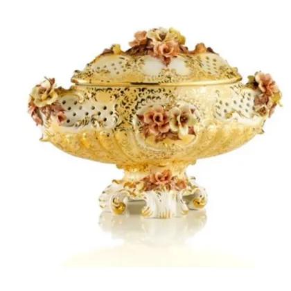 Zdjęcie Luksusowa waza ceramiczna w stylu barokowym - Ceramiche ML