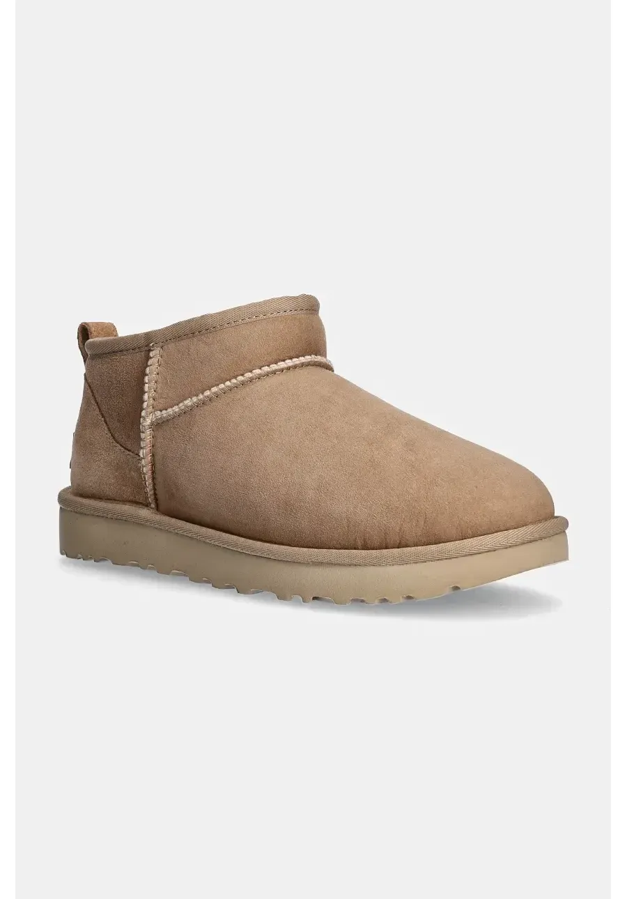 obrazek 1 UGG śniegowce zamszowe Classic Ultra Mini kolor brązowy 1116109.SAN