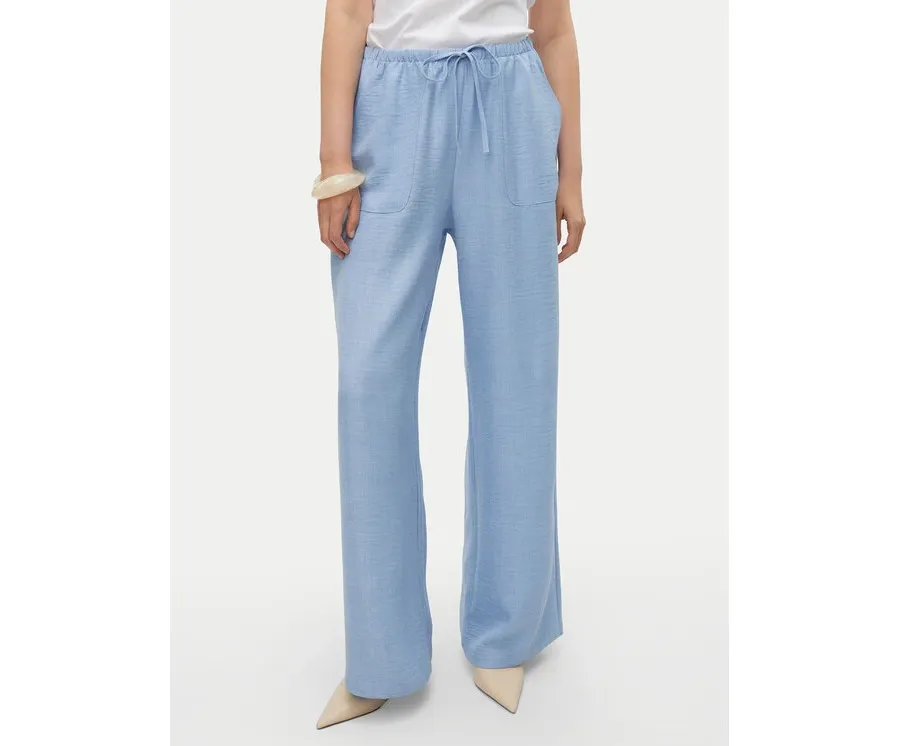 obrazek 1 Vero Moda Spodnie materiałowe Melaney 10316385 Niebieski Loose Fit