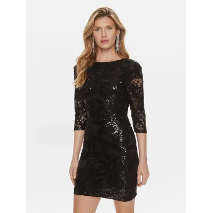 Zdjęcie Kontatto Sukienka koktajlowa BO350 Czarny Slim Fit