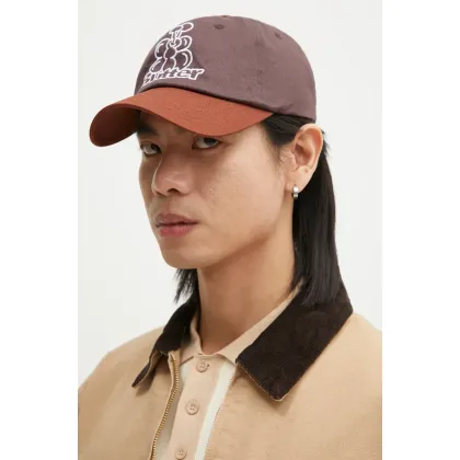 Zdjęcie Butter Goods czapka z daszkiem bawełniana Bugs 6 Panel Cap kolor fioletowy z aplikacją BG243801