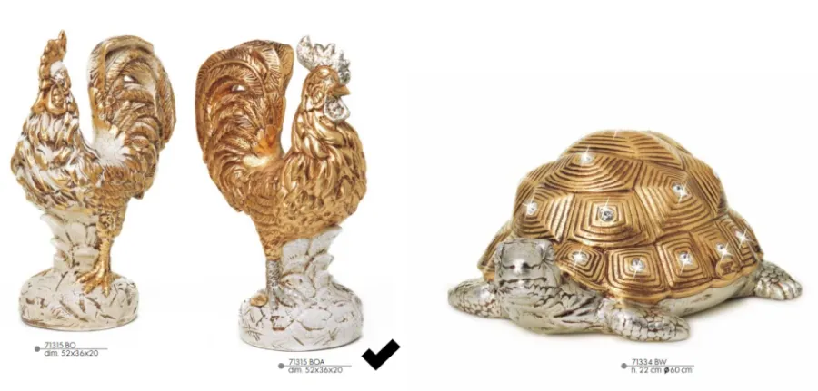 obrazek 1 Kogut - figura z włoskiej ceramiki - Valle d'oro Patchi