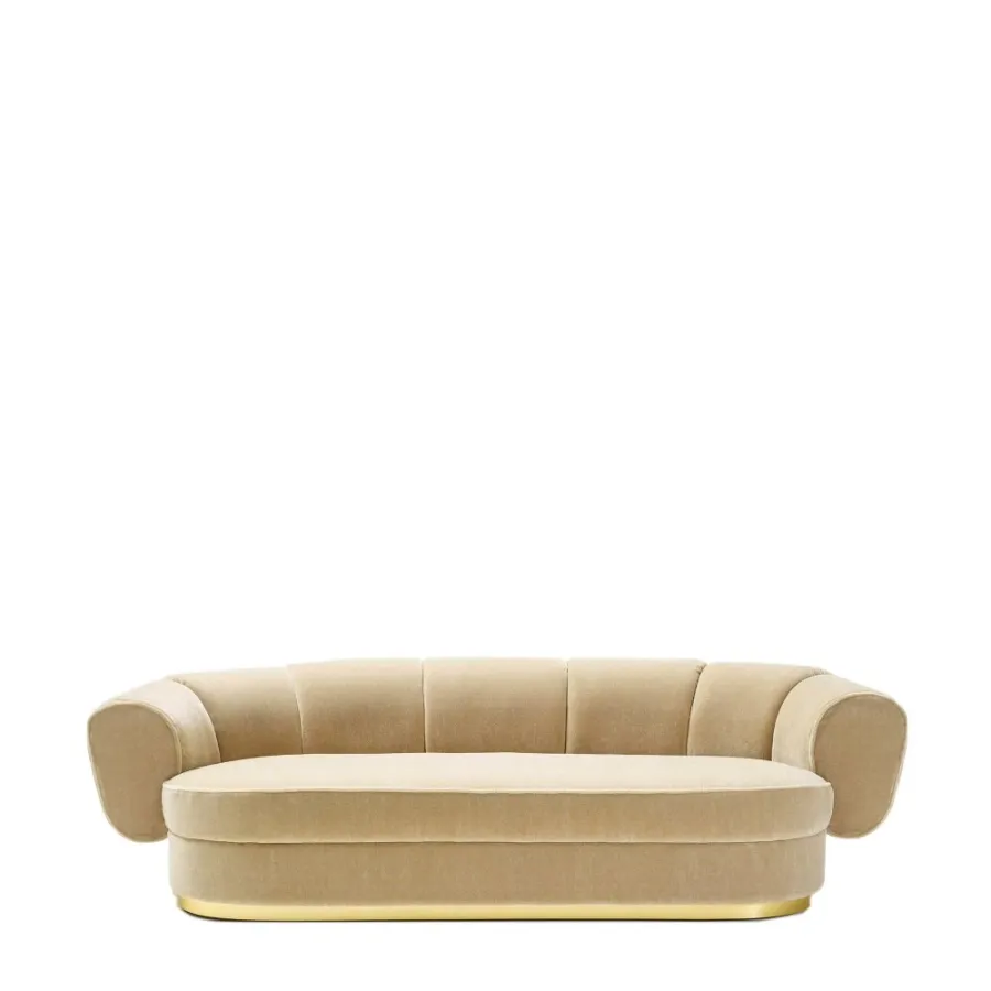 obrazek 1 Piękna trzyosobowa sofa charakteryzująca się falistą linią H.78xL.200xP.102 cm