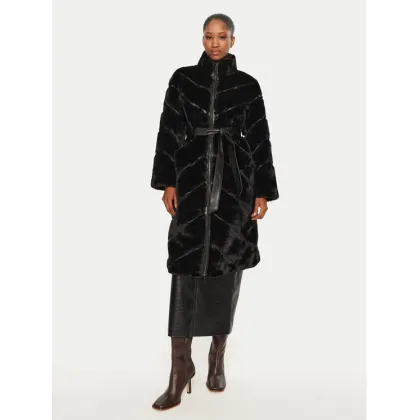 Zdjęcie LOLA CASADEMUNT Futro LF2401014 Czarny Regular Fit