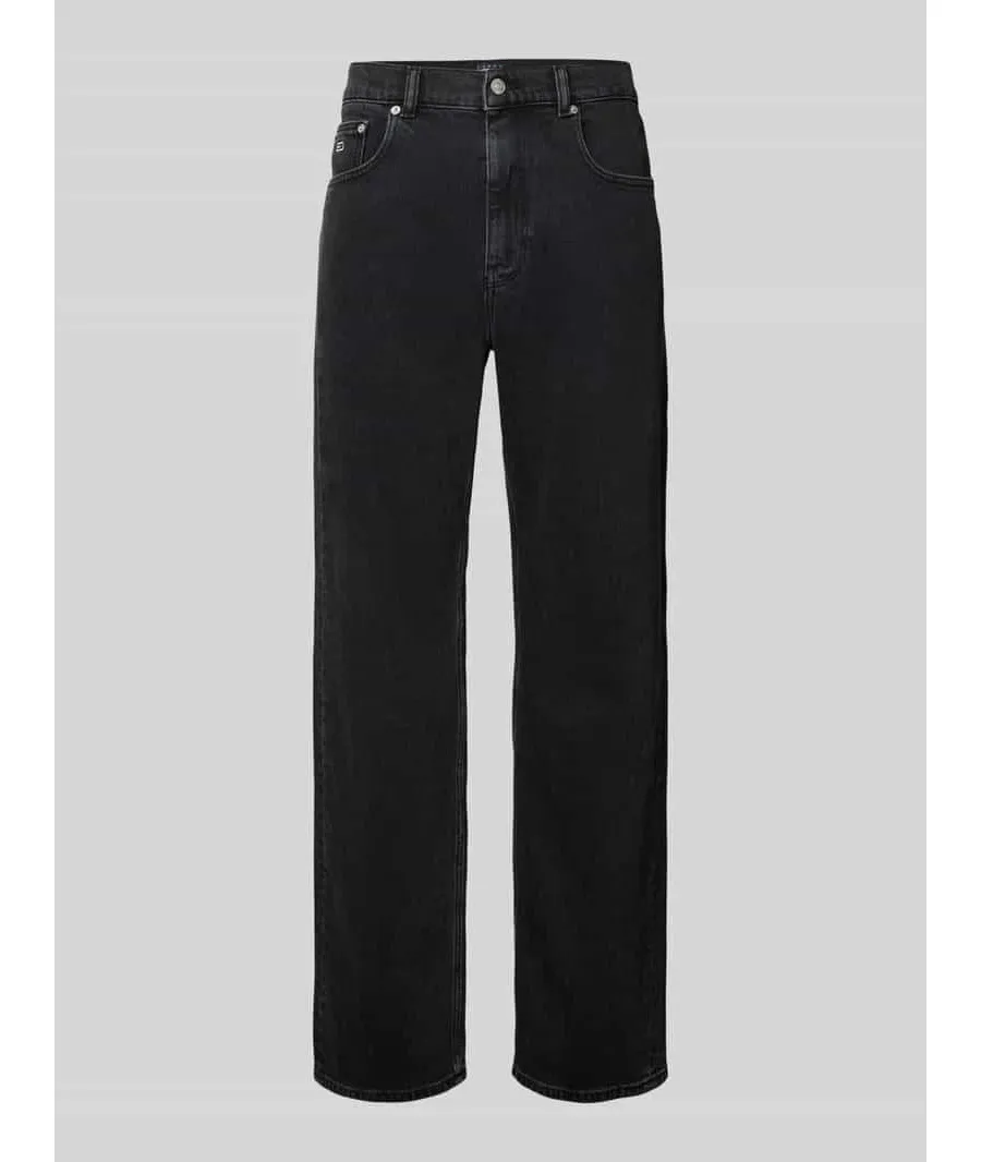 obrazek 1 Jeansy o kroju straight fit z wyhaftowanym logo model ‘OTIS’