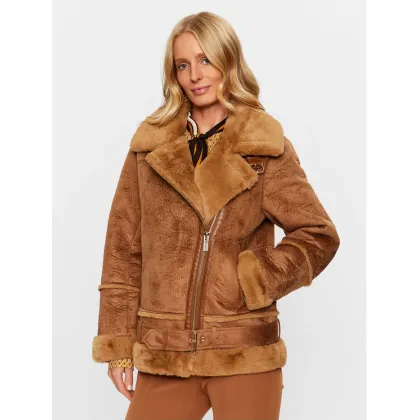 Zdjęcie Maryley Kożuch 23IB808/7ZCU Brązowy Regular Fit