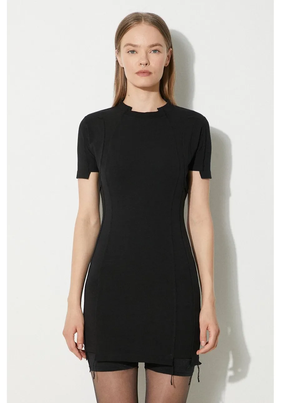 obrazek 1 VETEMENTS sukienka Blackout Cut-Up Mini Dress kolor czarny mini dopasowana WE64DR280B