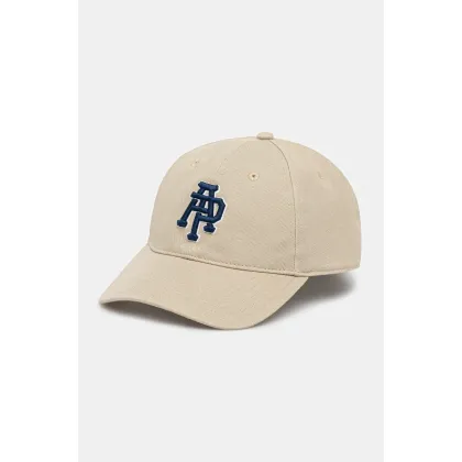 Zdjęcie AAPE czapka z daszkiem Main męska kolor beżowy gładka AAPCPM5228XXN