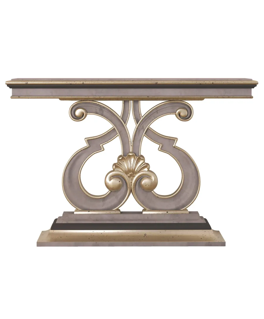 obrazek 3 Wyjątkowa włoska konsola z rzeźbioną nogą w stylu Art. Nouveau