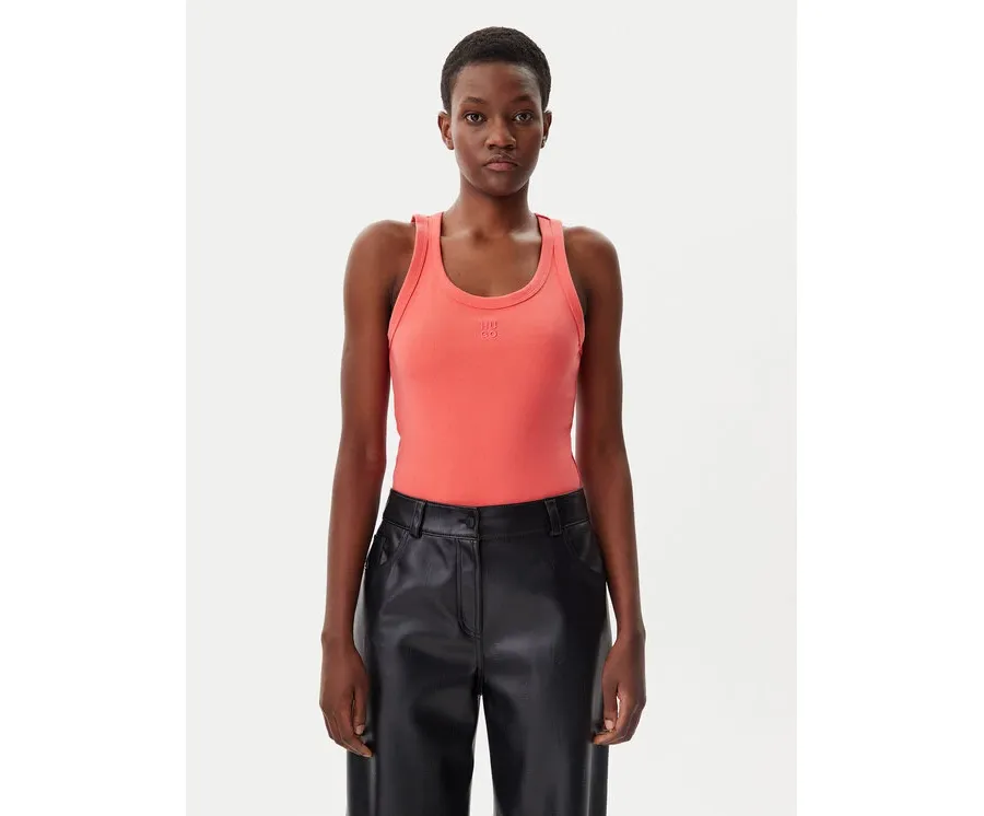 obrazek 1 HUGO Top Datamia 50514489 Czerwony Slim Fit