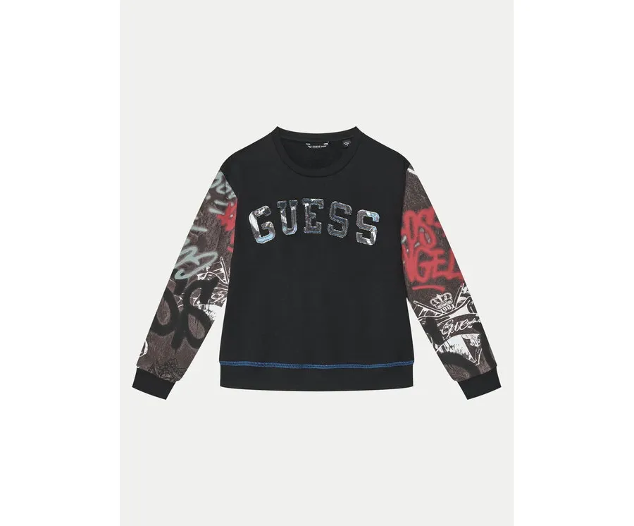 obrazek 1 Guess Bluza L5RQ01 KA6R4 Czarny Regular Fit
