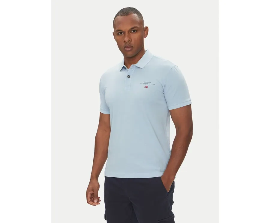 obrazek 1 Napapijri Polo Elbas NP0A4GB4 Błękitny Regular Fit