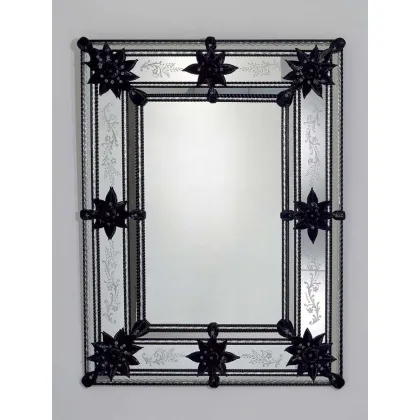 Zdjęcie Kryształowe lustro Murano w stylu weneckim