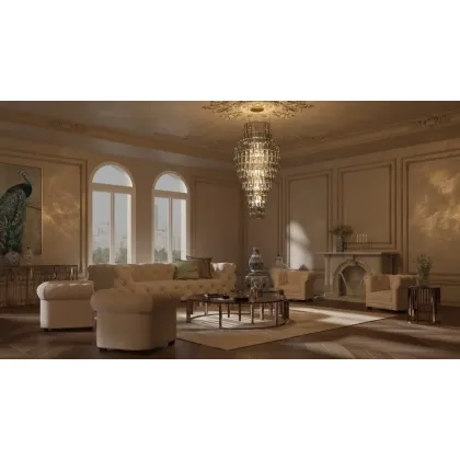 Zdjęcie Gustowny żyrandol wykonany ręcznie - szkło murano prosto z Włoch