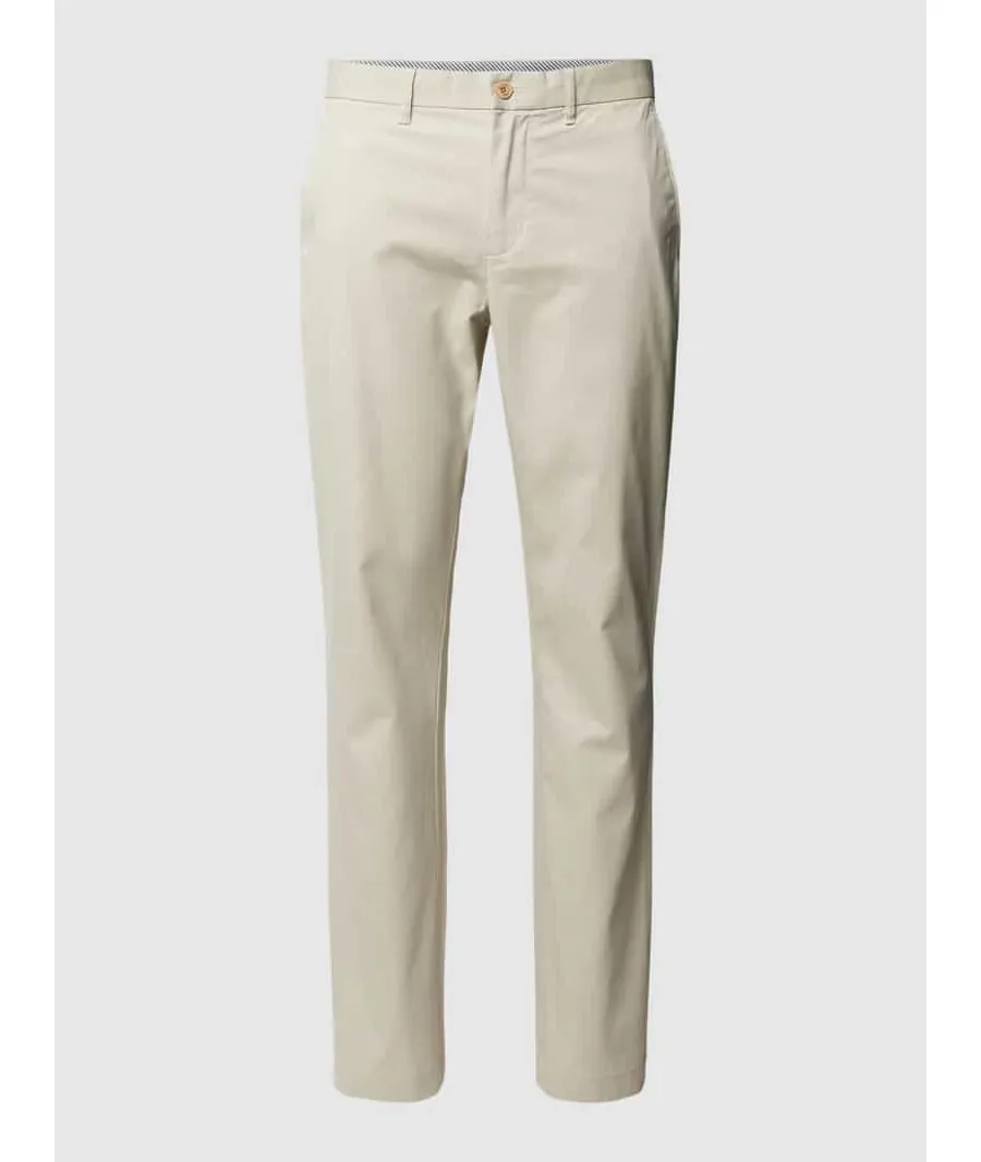 obrazek 1 Spodnie materiałowe z wpuszczanymi kieszeniami w stylu francuskim model ‘DENTON’