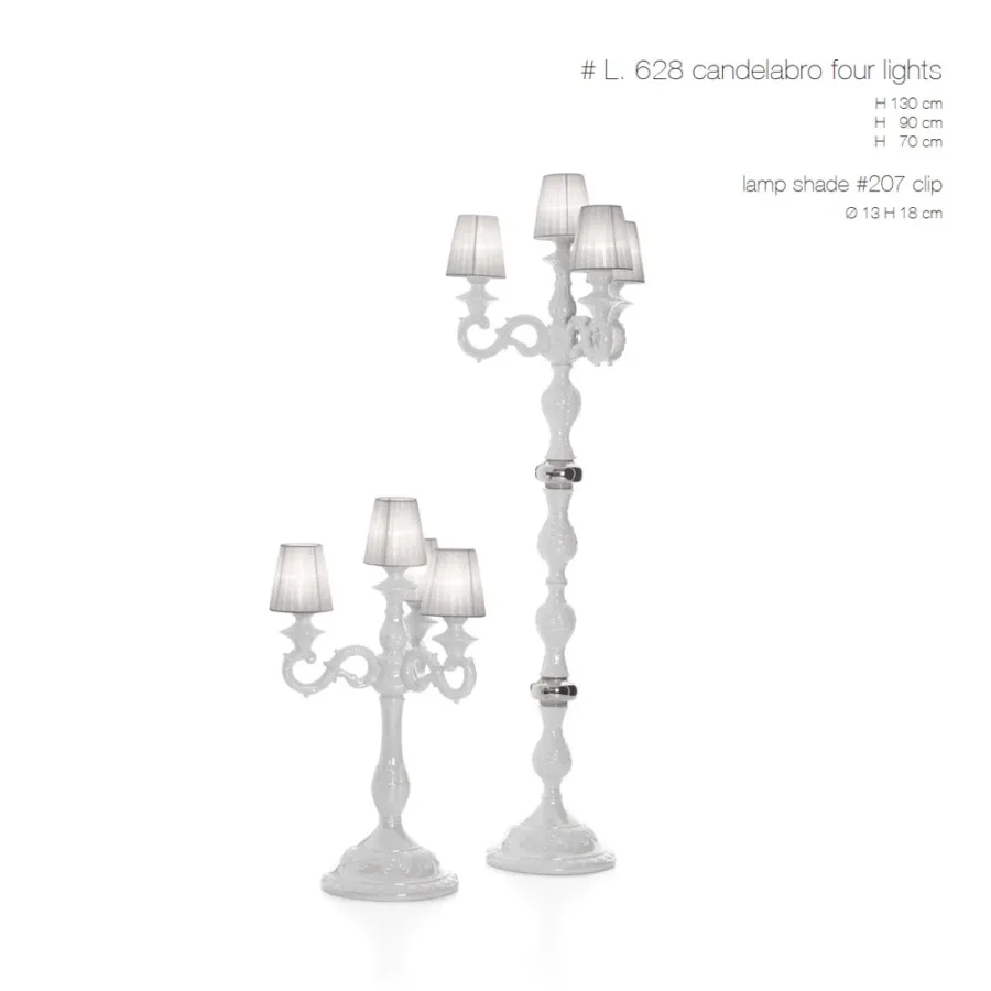 obrazek 1 Zjawiskowa biała duża ceramiczna lampa 70cm, 90cm, 130cm