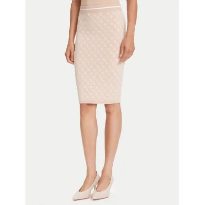Zdjęcie Guess Spódnica ołówkowa W4BD53 Z37K0 Beżowy Regular Fit