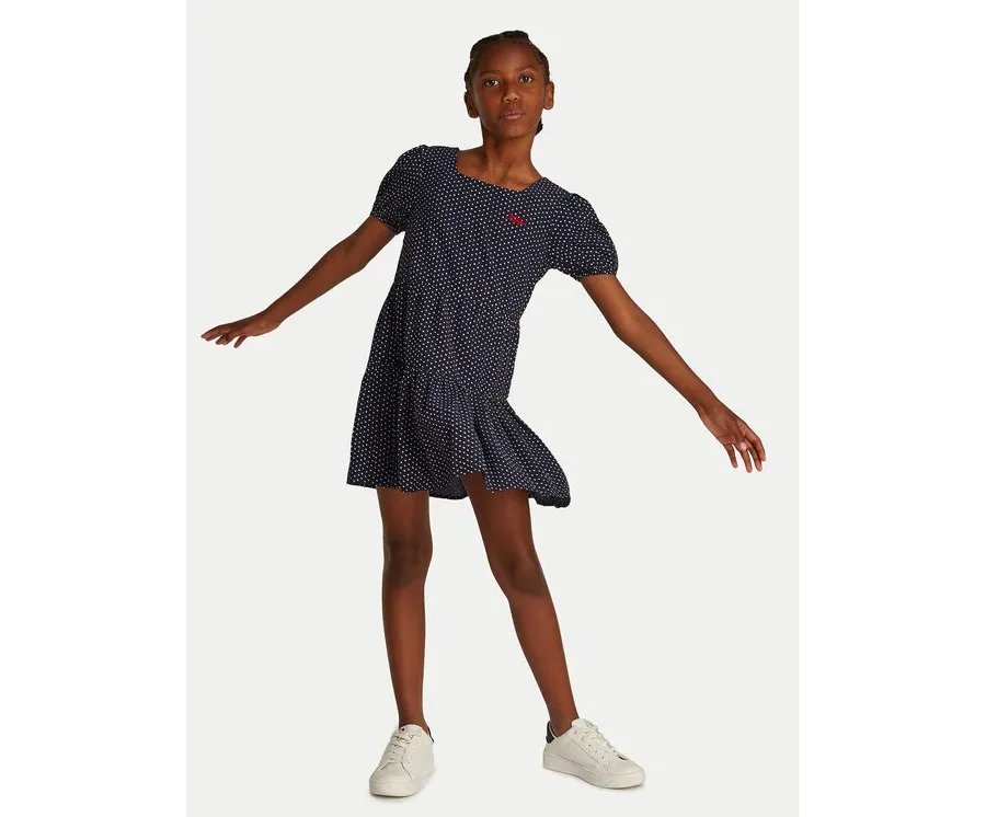 obrazek 1 Tommy Hilfiger Sukienka codzienna KG0KG08337 M Granatowy Regular Fit