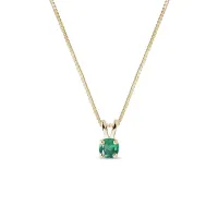 Zdjęcie Złoty naszyjnik z szmaragdem KLENOTA