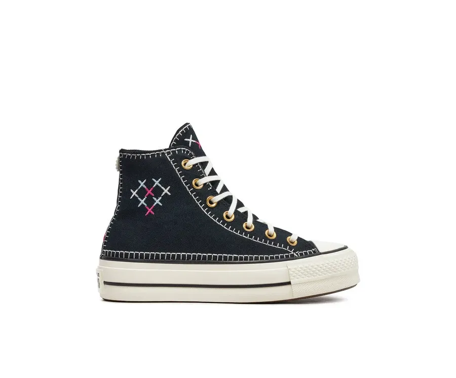 obrazek 1 Converse Trampki Chuck Taylor All Star Lift Crafted Stitching Platform Hi A08731C Czarny
