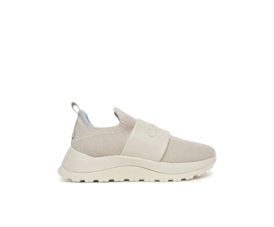 obrazek 1 Calvin Klein Sneakersy Runner Slip On - He Nappa HW0HW02415 Écru