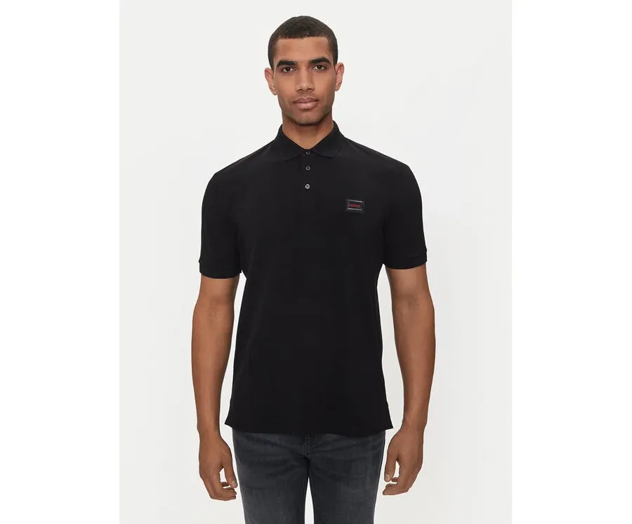 obrazek 1 Hugo Polo Dereso_Gel 50528173 Czarny Regular Fit HUGO