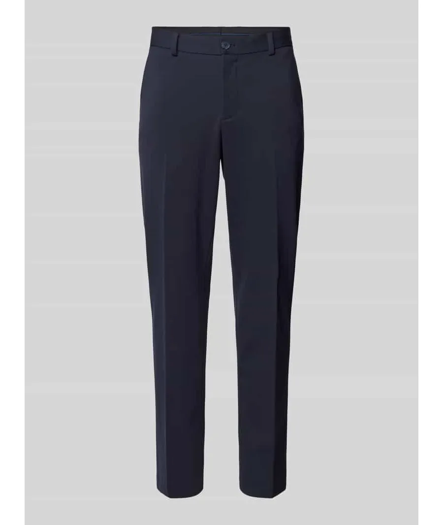 obrazek 1 Spodnie do garnituru o kroju slim fit z kieszeniami z tyłu model ‘DELON’