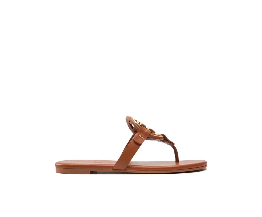 obrazek 1 Tory Burch Japonki Miller 136593 Brązowy