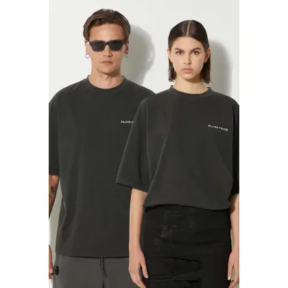 Zdjęcie Filling Pieces t-shirt bawełniany Boxy Vintage kolor czarny gładki 74413780626