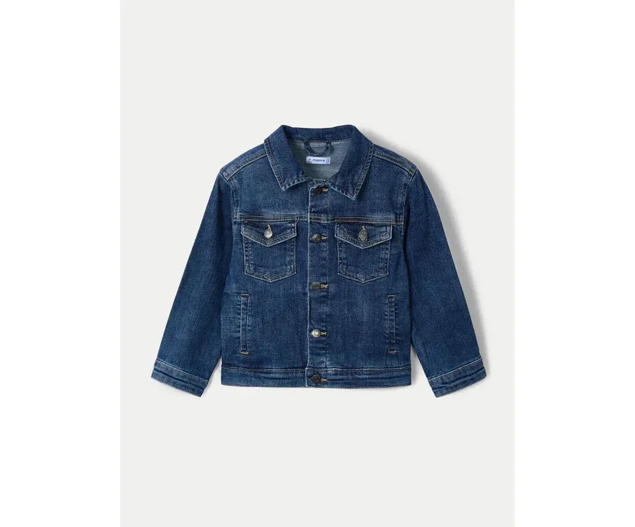 obrazek 1 Mayoral Kurtka jeansowa 3421 Granatowy Regular Fit