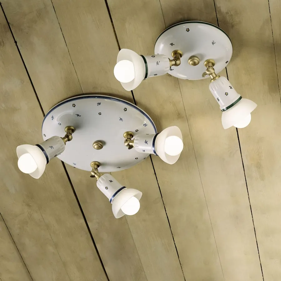 obrazek 2 Piękna włoska lampa sufitowa-plafoniera Savona w stylu klasycznym