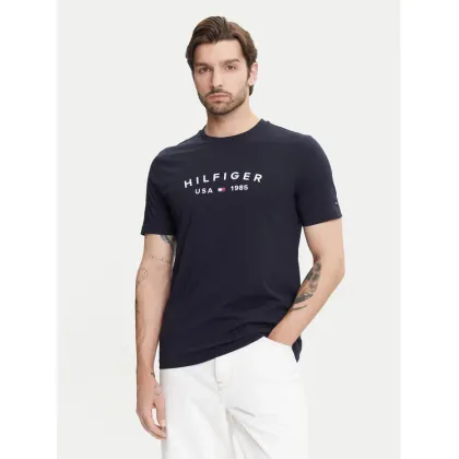 Zdjęcie Tommy Hilfiger T-Shirt Fathers Day MW0MW39356 Granatowy Regular Fit