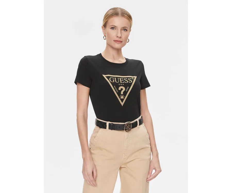 obrazek 1 Guess T-Shirt W4RI69 J1314 Czarny Regular Fit