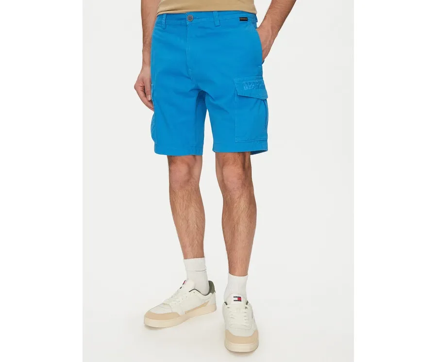 obrazek 1 Napapijri Szorty materiałowe N-Deline NP0A4HOT Niebieski Regular Fit