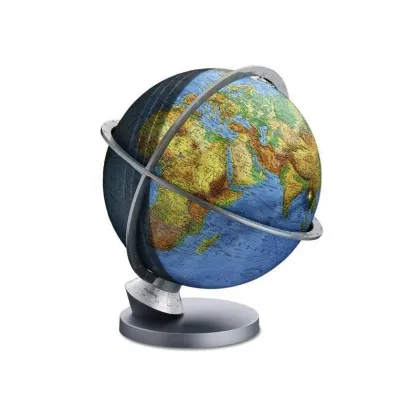 Picture An unusual globe with time zones