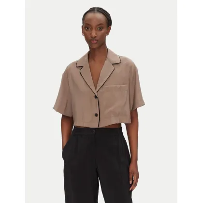 Zdjęcie ACCESS FASHION Koszula 53-7043-405 Beżowy Loose Fit