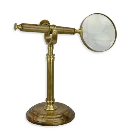 Picture A unique magnifying glass on a stand