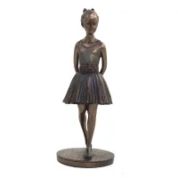 Zdjęcie Brązowana statuetka z żywicy - baletnica