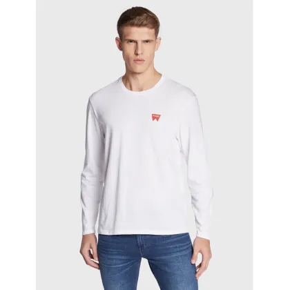 Zdjęcie Wrangler Longsleeve Sign Off W70KD3989 112320268 Biały Regular Fit