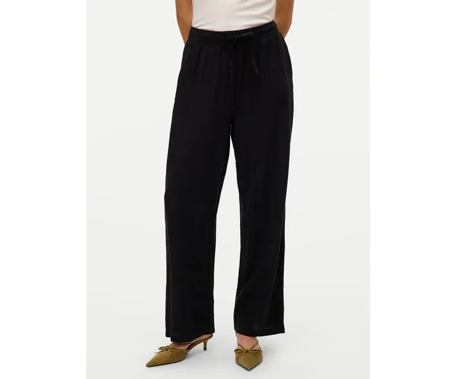obrazek 1 Vero Moda Spodnie materiałowe Linn 10305091 Czarny Loose Fit