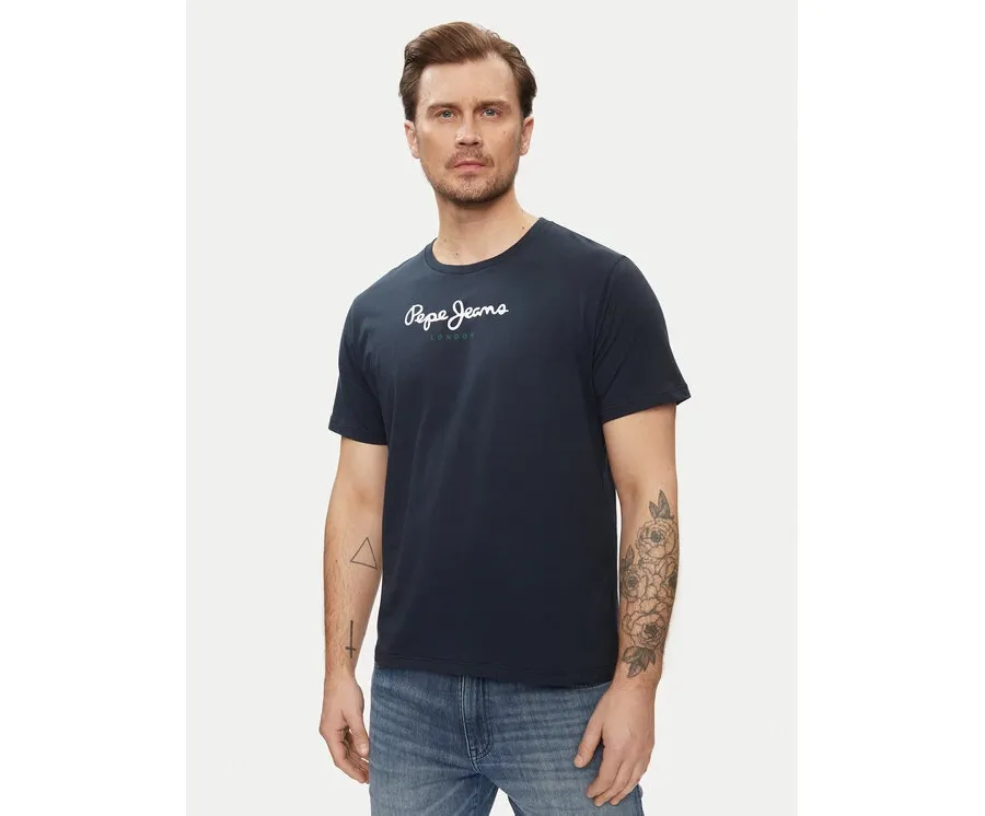 obrazek 1 Pepe Jeans T-Shirt Eggo N PM508208 Granatowy Regular Fit