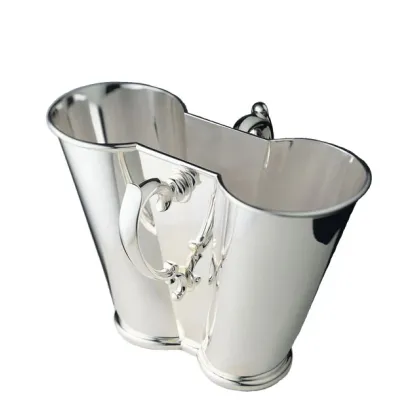 Picture Exclusive silver cooler for cooling bottles – Pampaloni